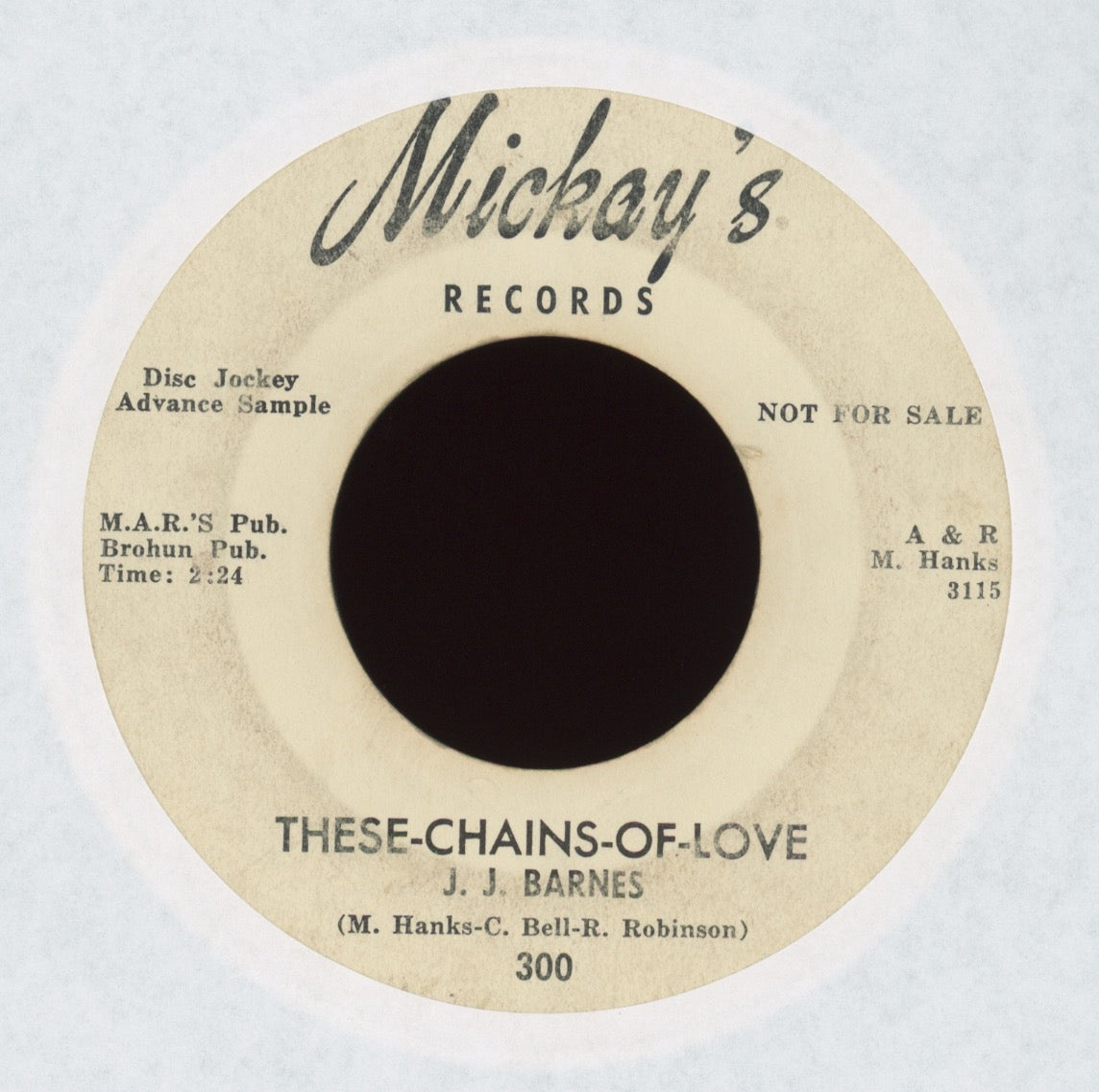 J. J. Barnes - These Chains Of Love on Mickay's Promo