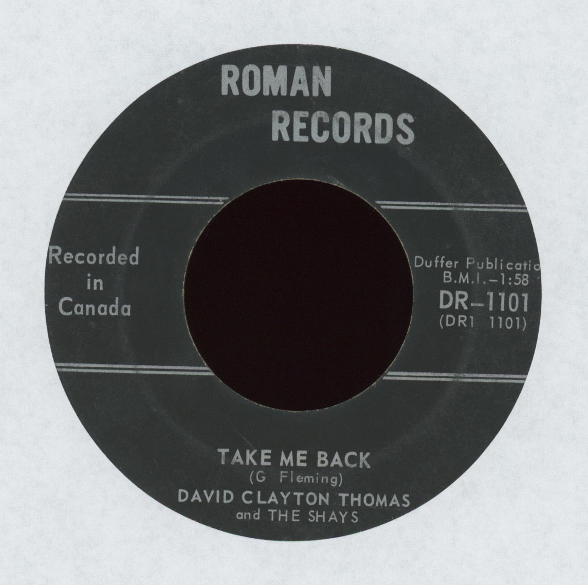 David Clayton Thomas & The Shays - Take Me Back on Roman Canadian Press
