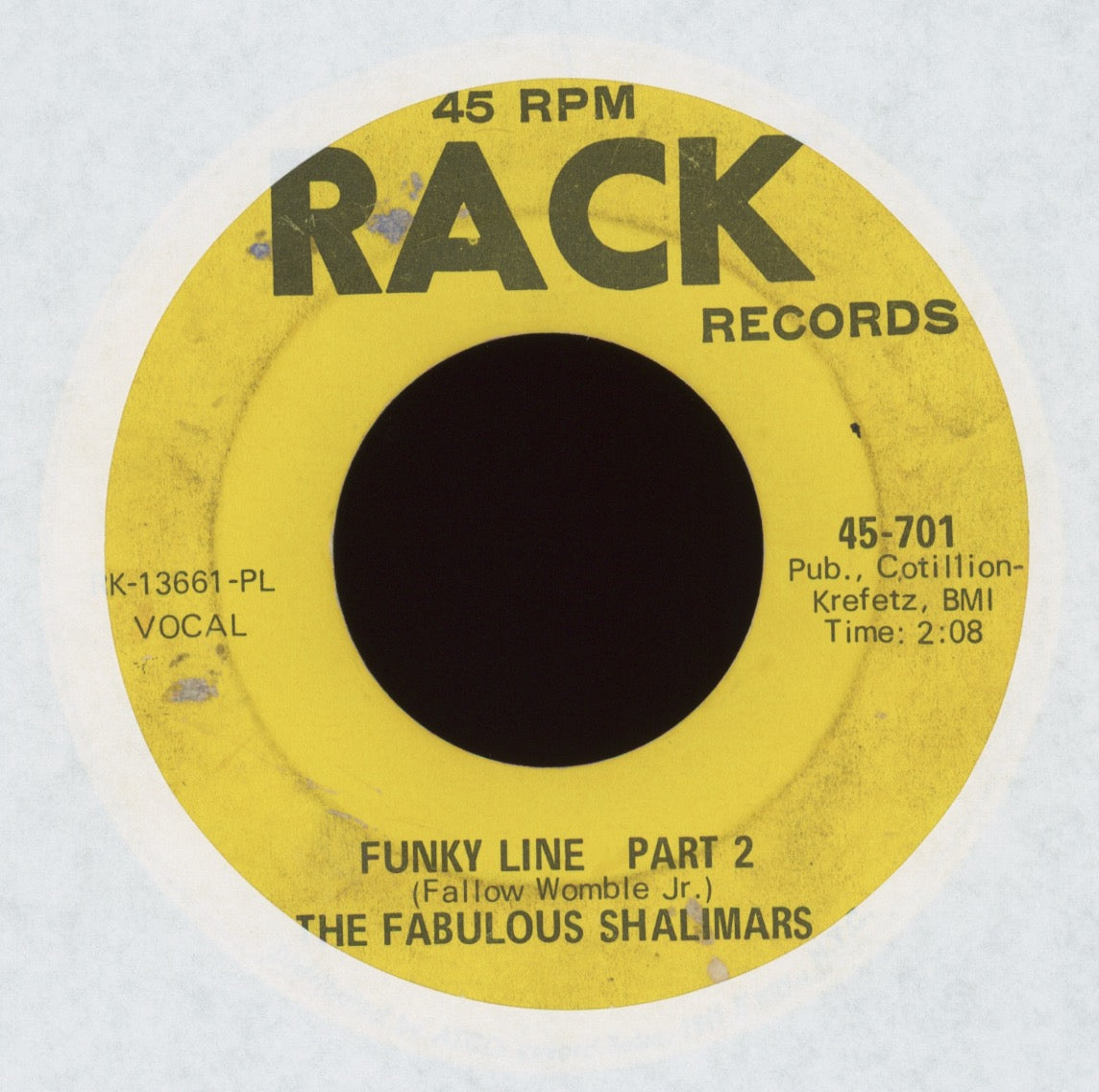 The Fabulous Shalimars - Funky Line on Rack