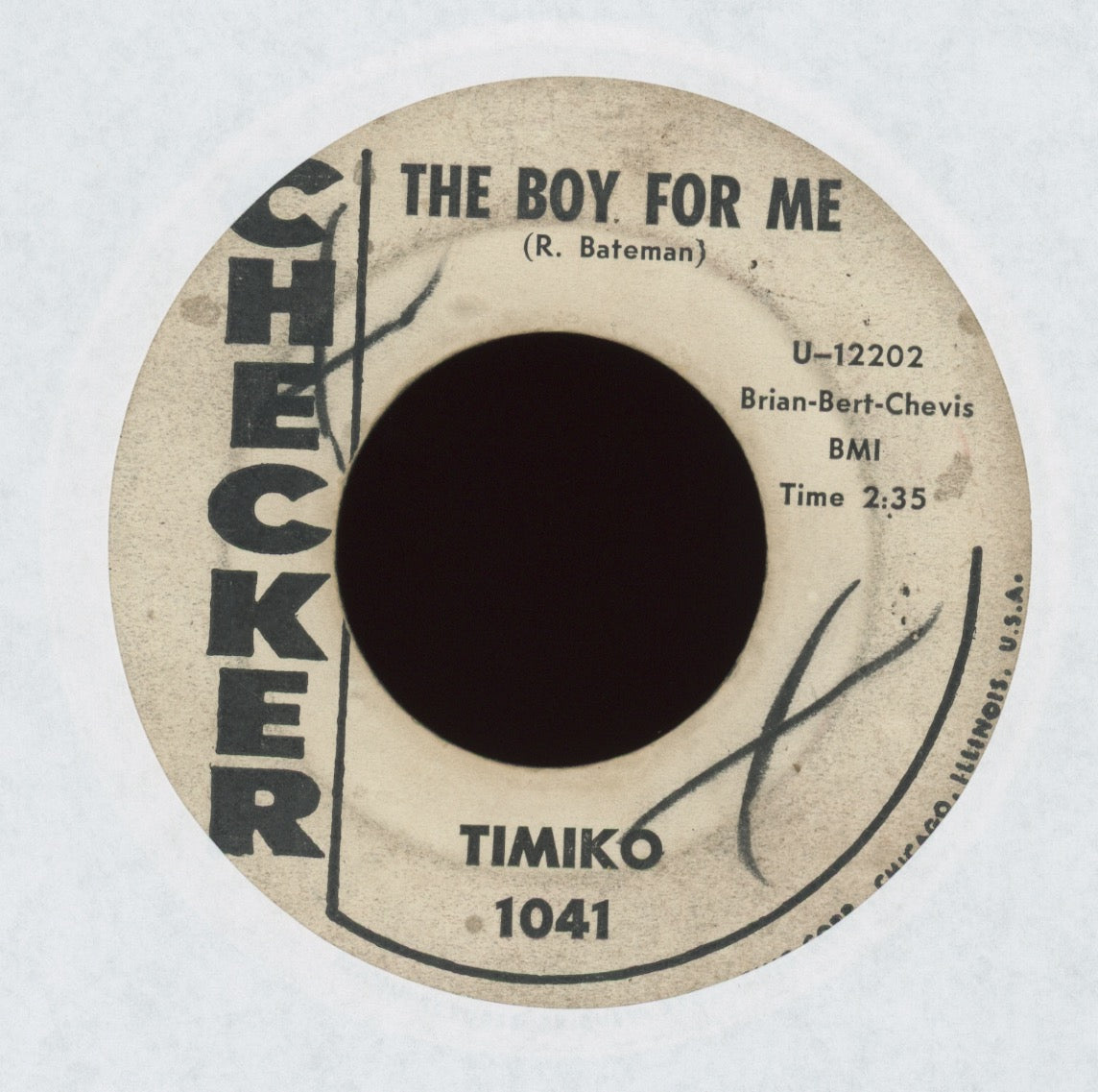 Timiko Jones - Is It A Sin on Checker Promo