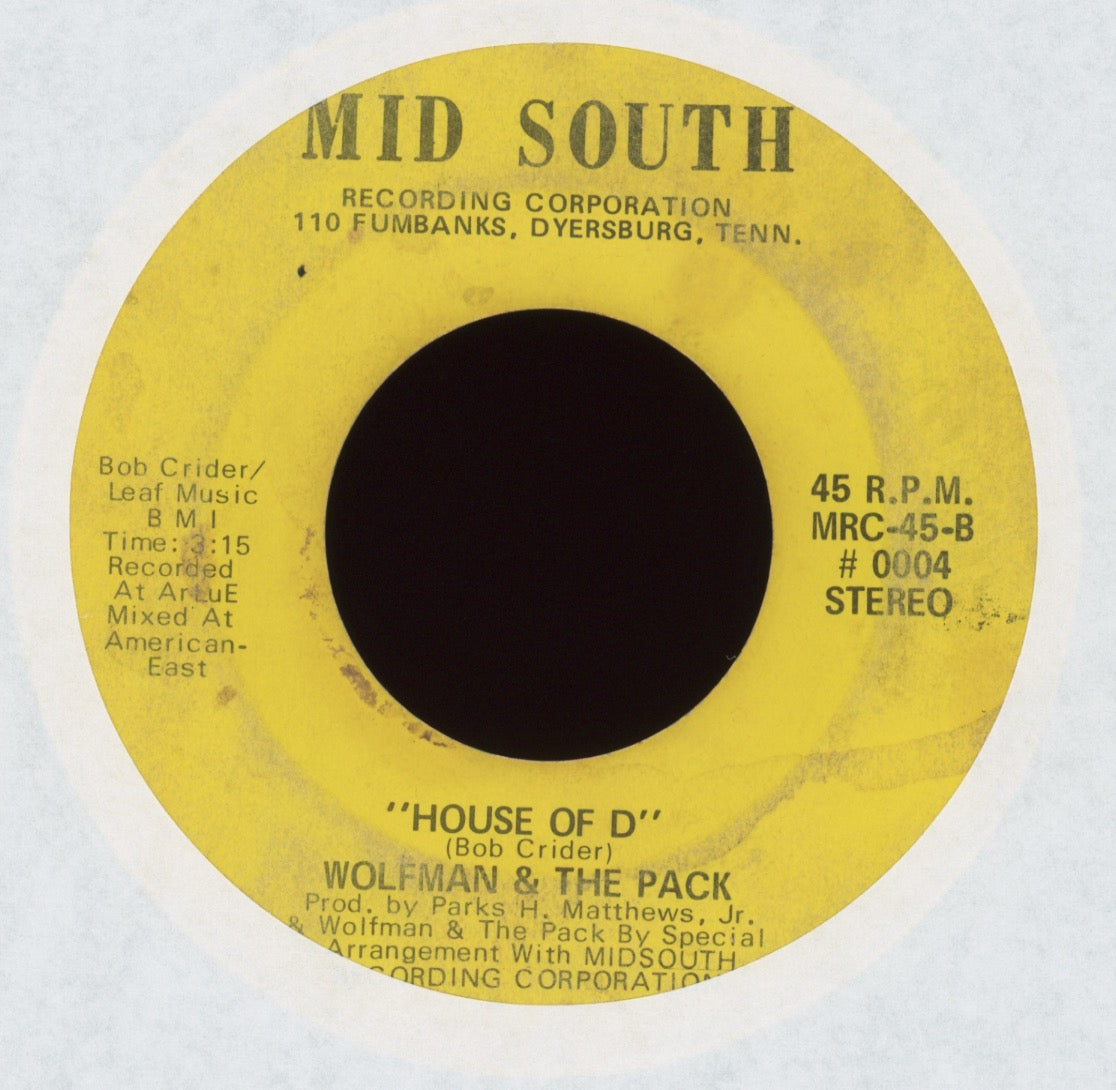 Wolfman And The Pack - House of D on Mid South Fuzz Rock