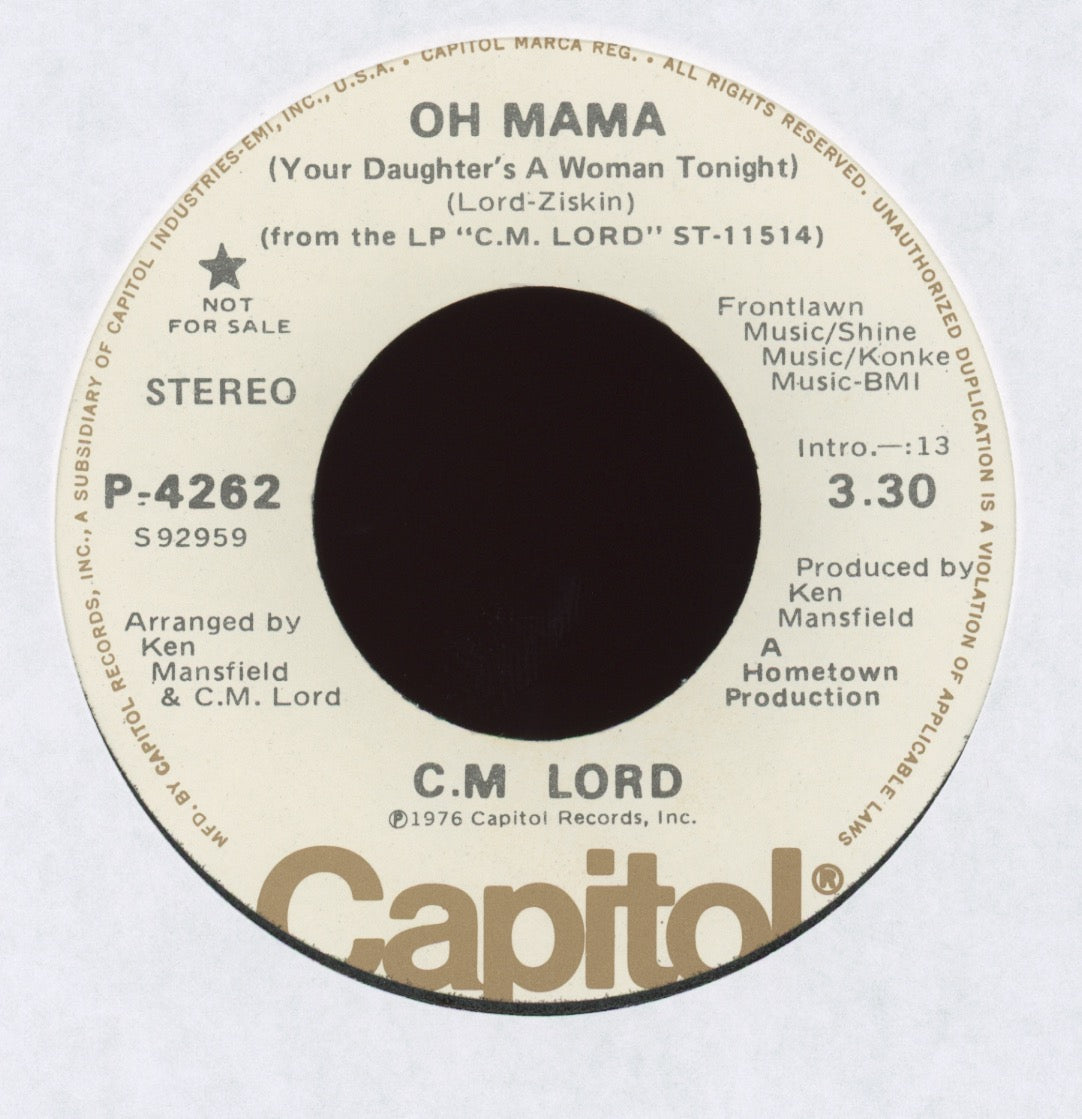 C. M. Lord - Oh Mama on Capitol Promo