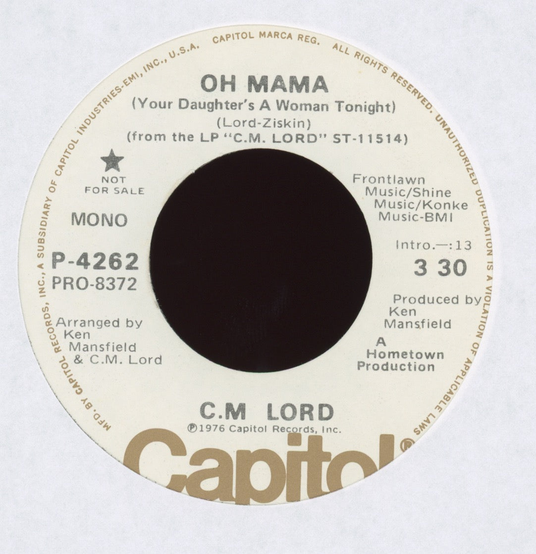 C. M. Lord - Oh Mama on Capitol Promo
