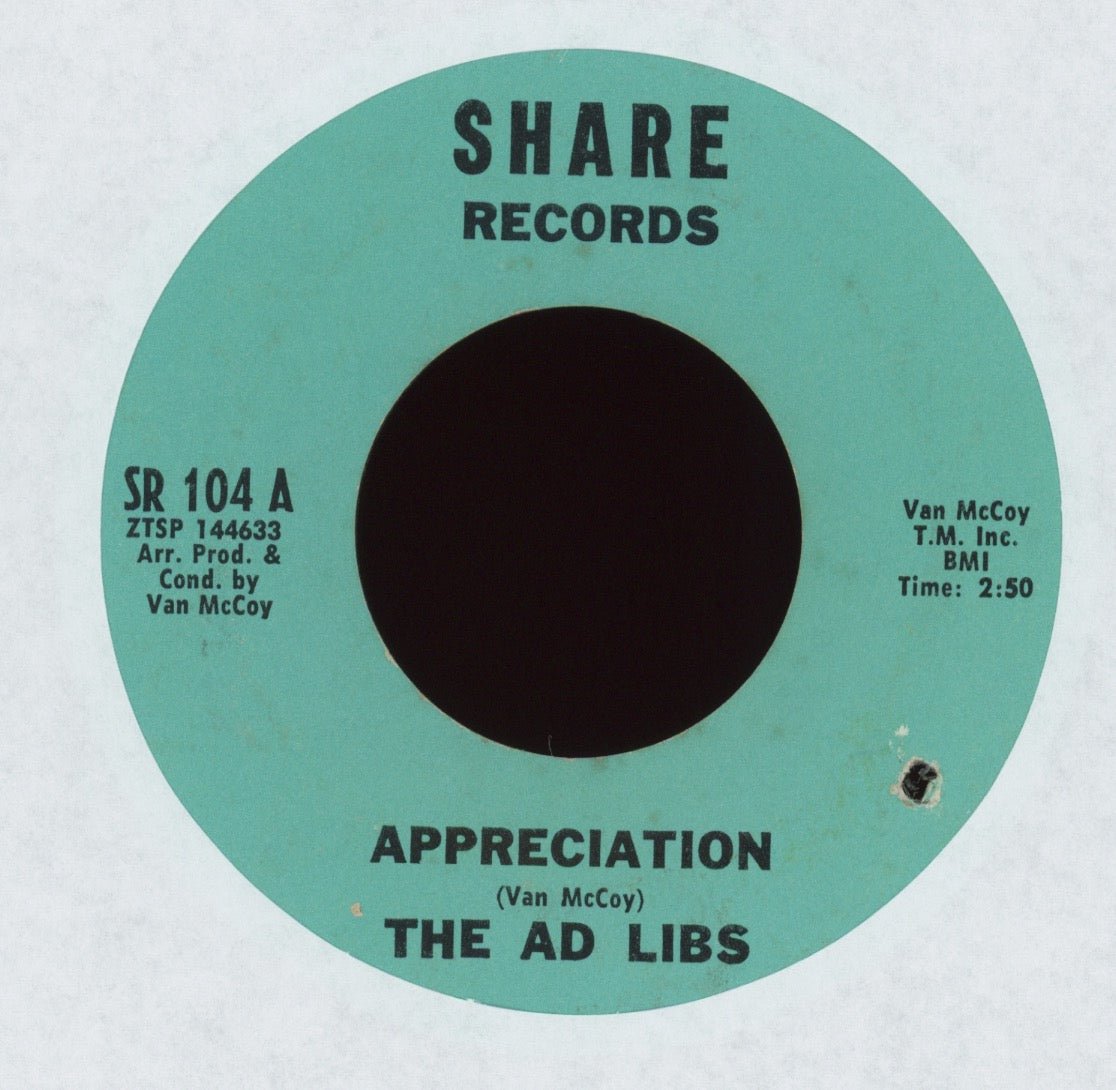The Ad Libs - Appreciation on Share