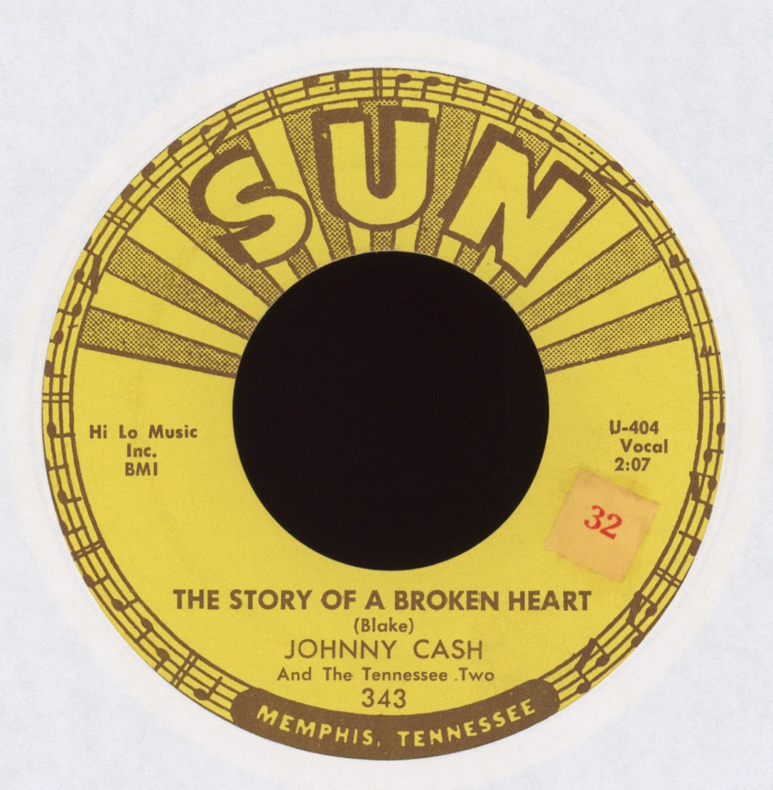 Johnny Cash & The Tennessee Two - The Story Of A Broken Heart on Sun