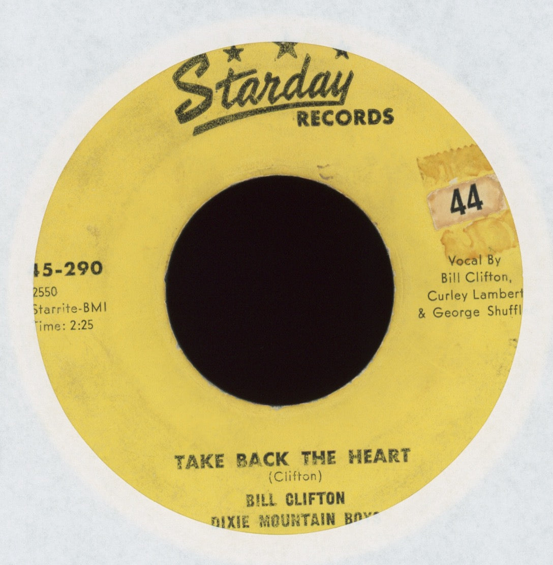 Bill Clifton And His Dixie Mountain Boys - Flowers From The Hillside on Starday