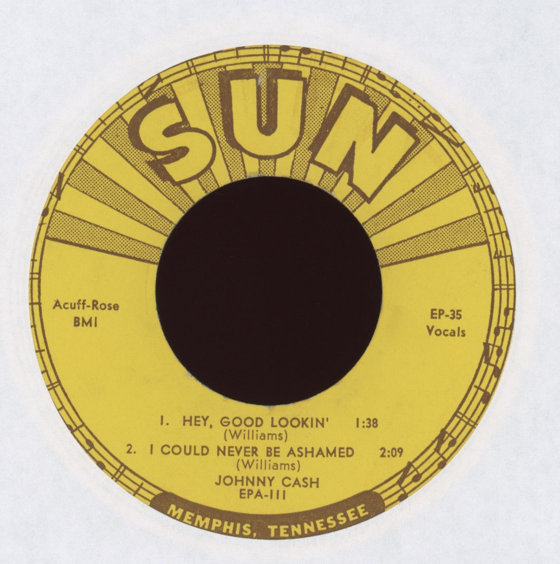 Johnny Cash - Johnny Cash Sings Hank Williams on Sun EP 111
