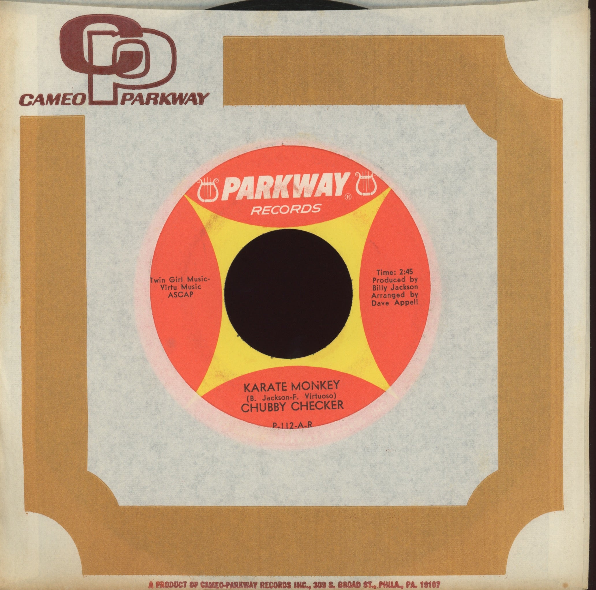 Chubby Checker - Karate Monkey on Parkway