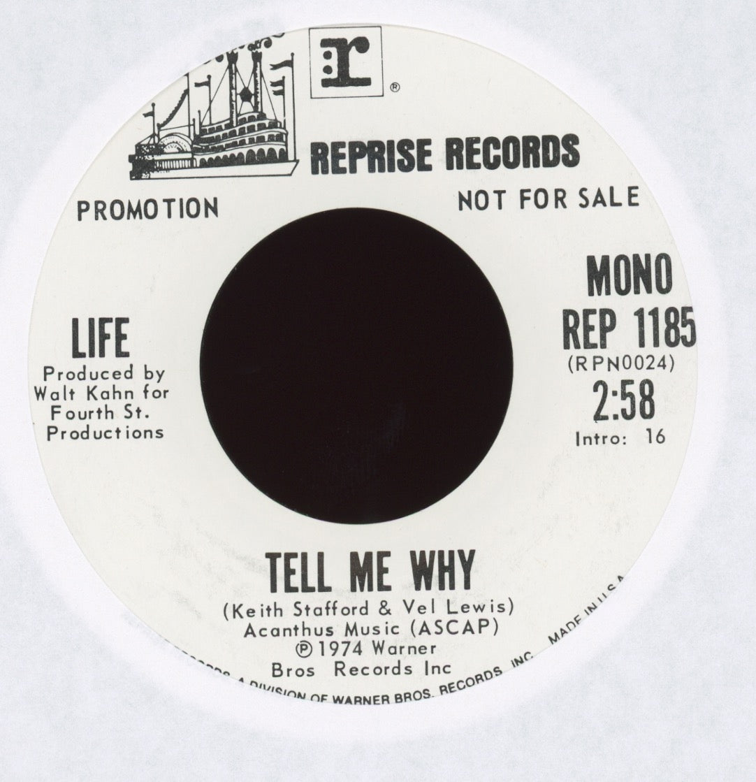 Life - Tell Me Why on Reprise Mono Stereo Promo