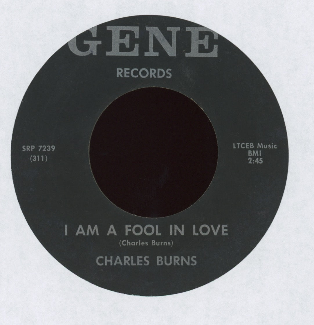 Charles Burns - I Love My Baby / I Am A Fool In Love on Gene