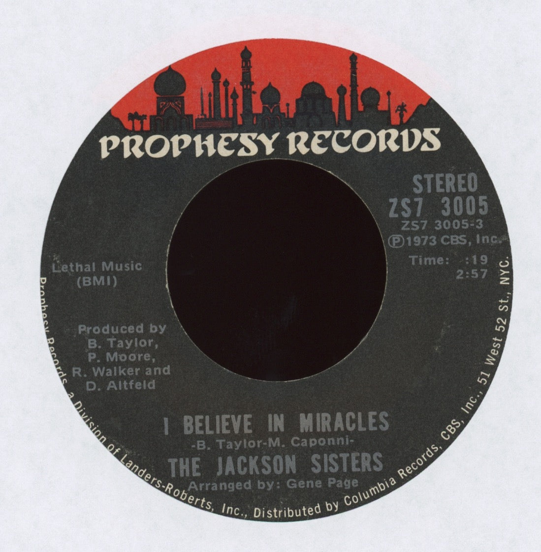 Jackson Sisters - I Believe In Miracles on Prophesy