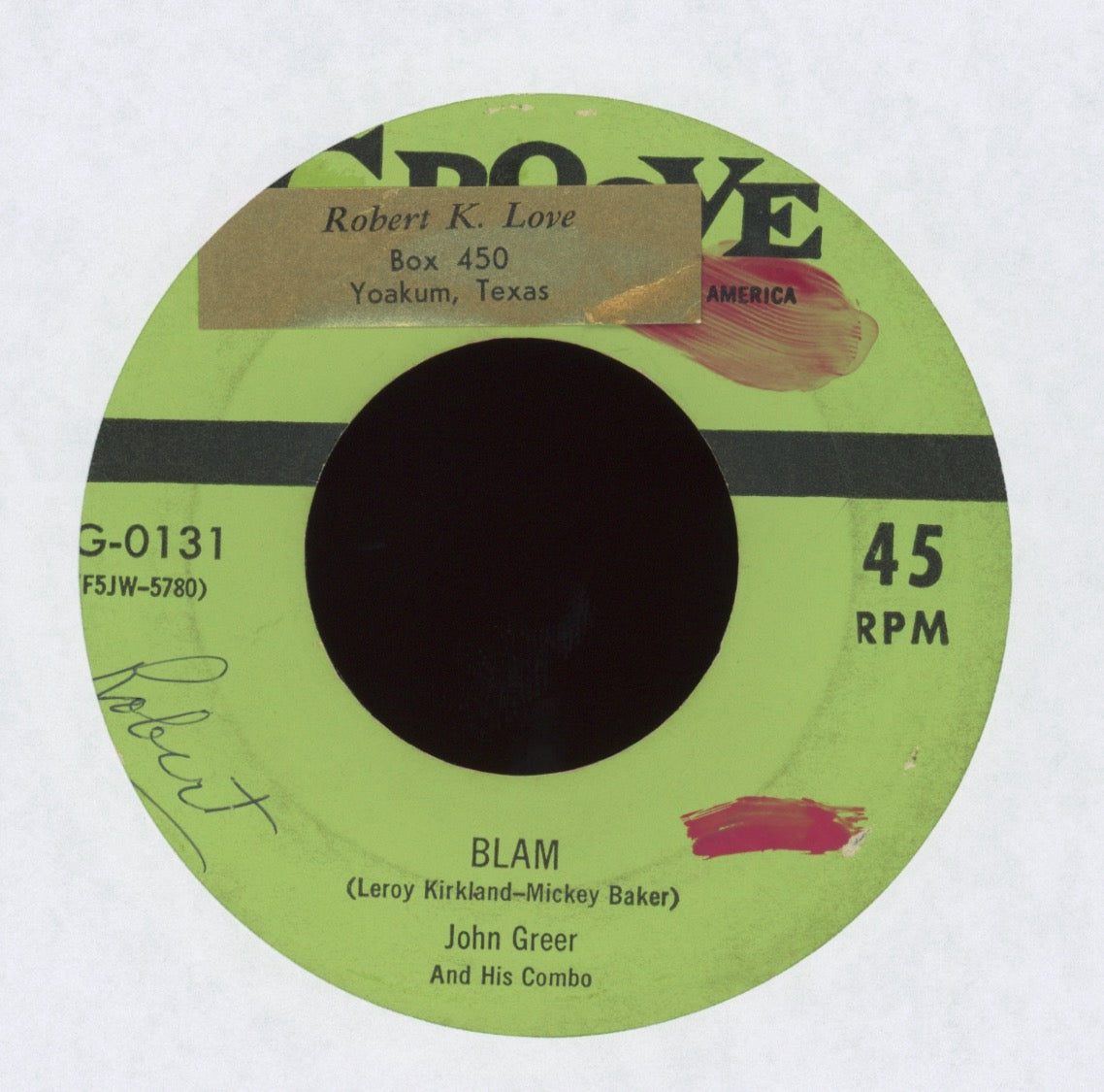 Big John Greer -  Blam on Groove