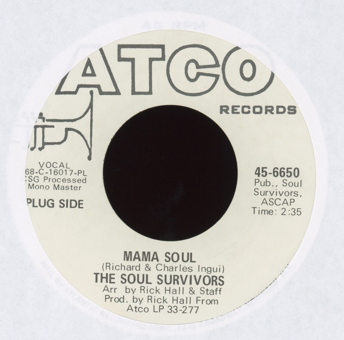 Soul Survivors - Mama Soul on Atco Promo