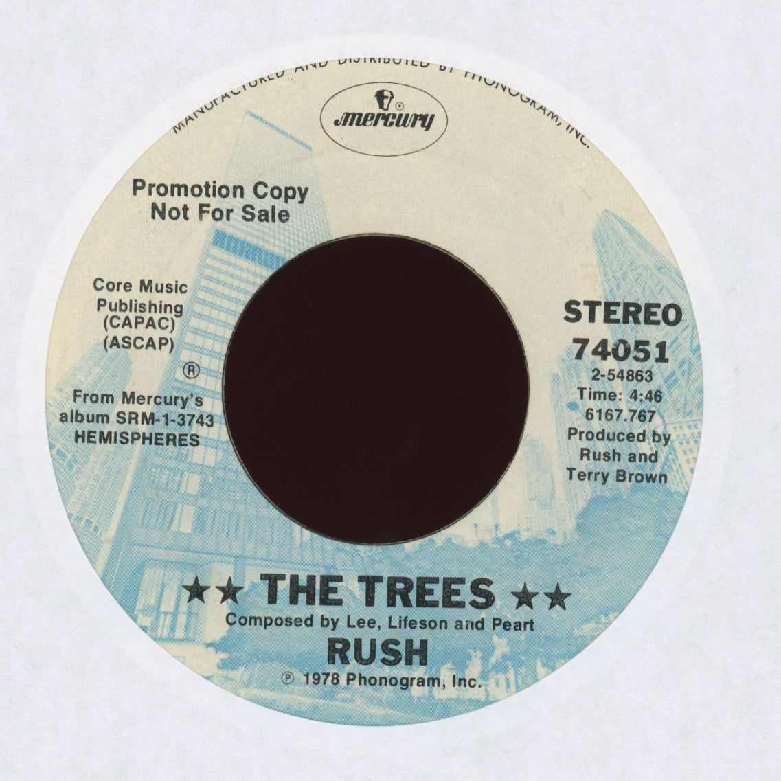 Rush - The Trees on Mercury Promo
