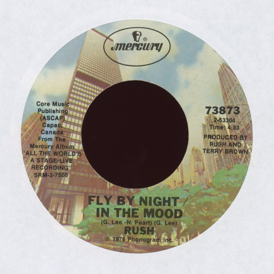 Rush - Fly By Night / In The Mood on Mercury Live