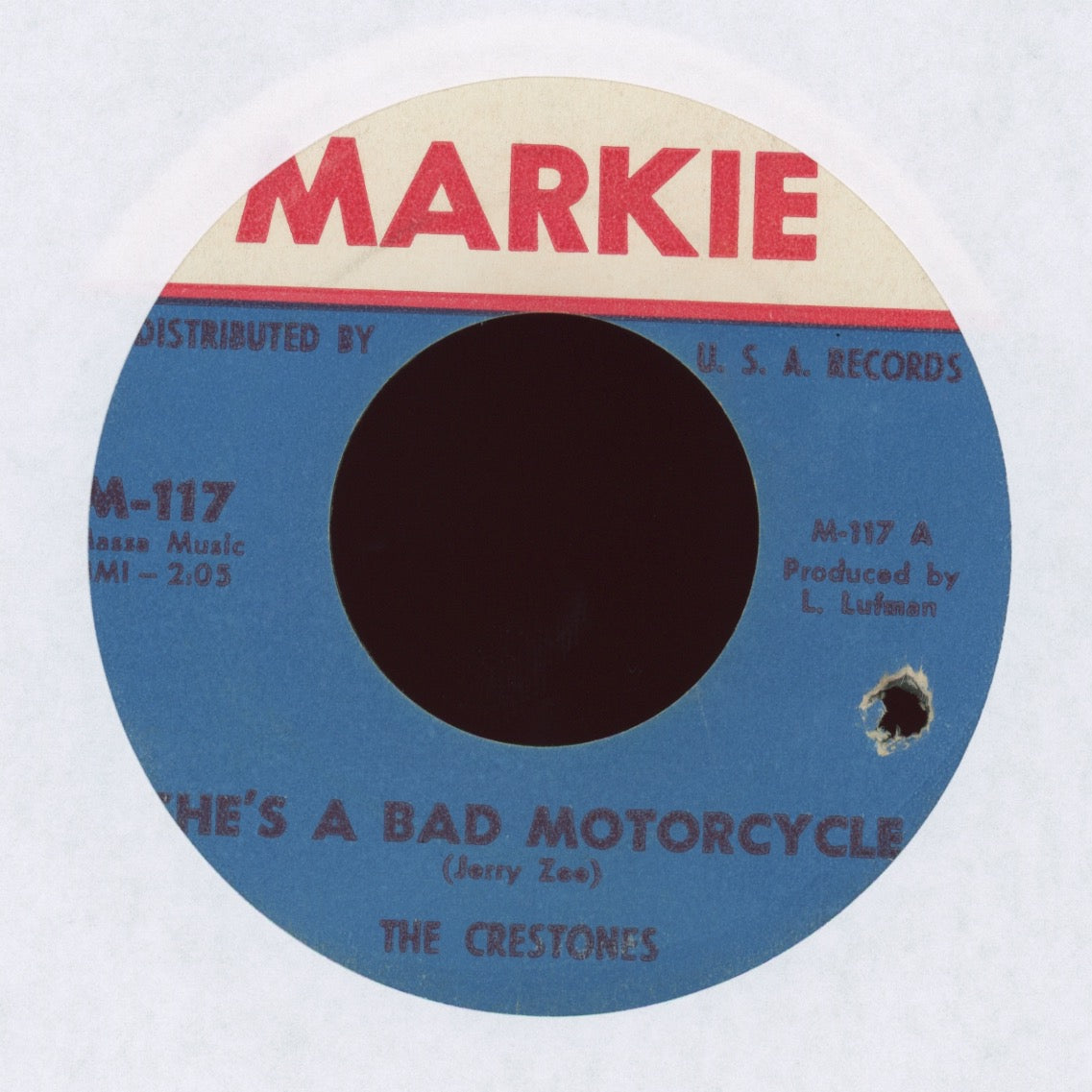 The Crestones - She's A Bad Motorcycle on Markie