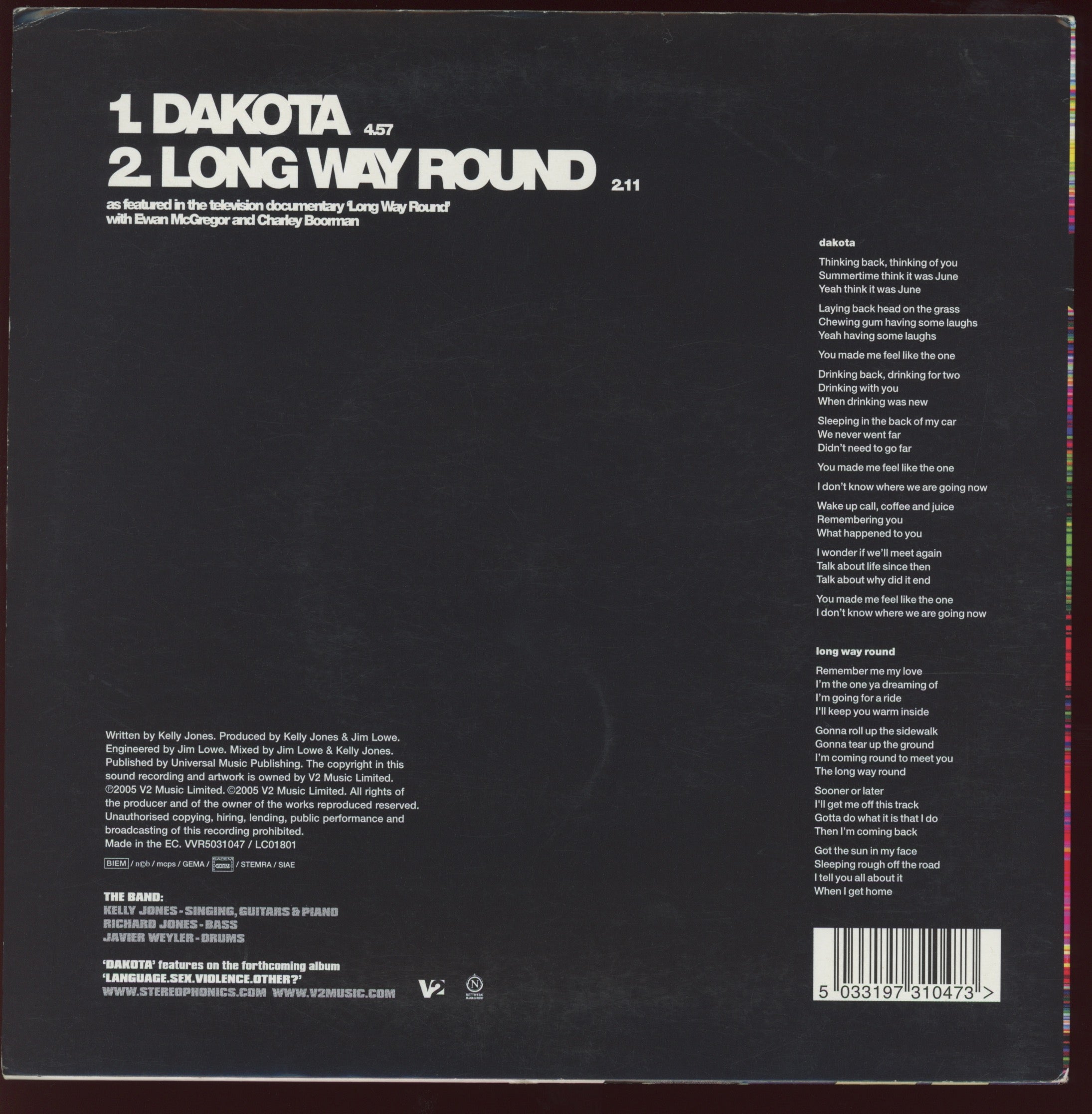 Stereophonics - Dakota on V2 Red Vinyl