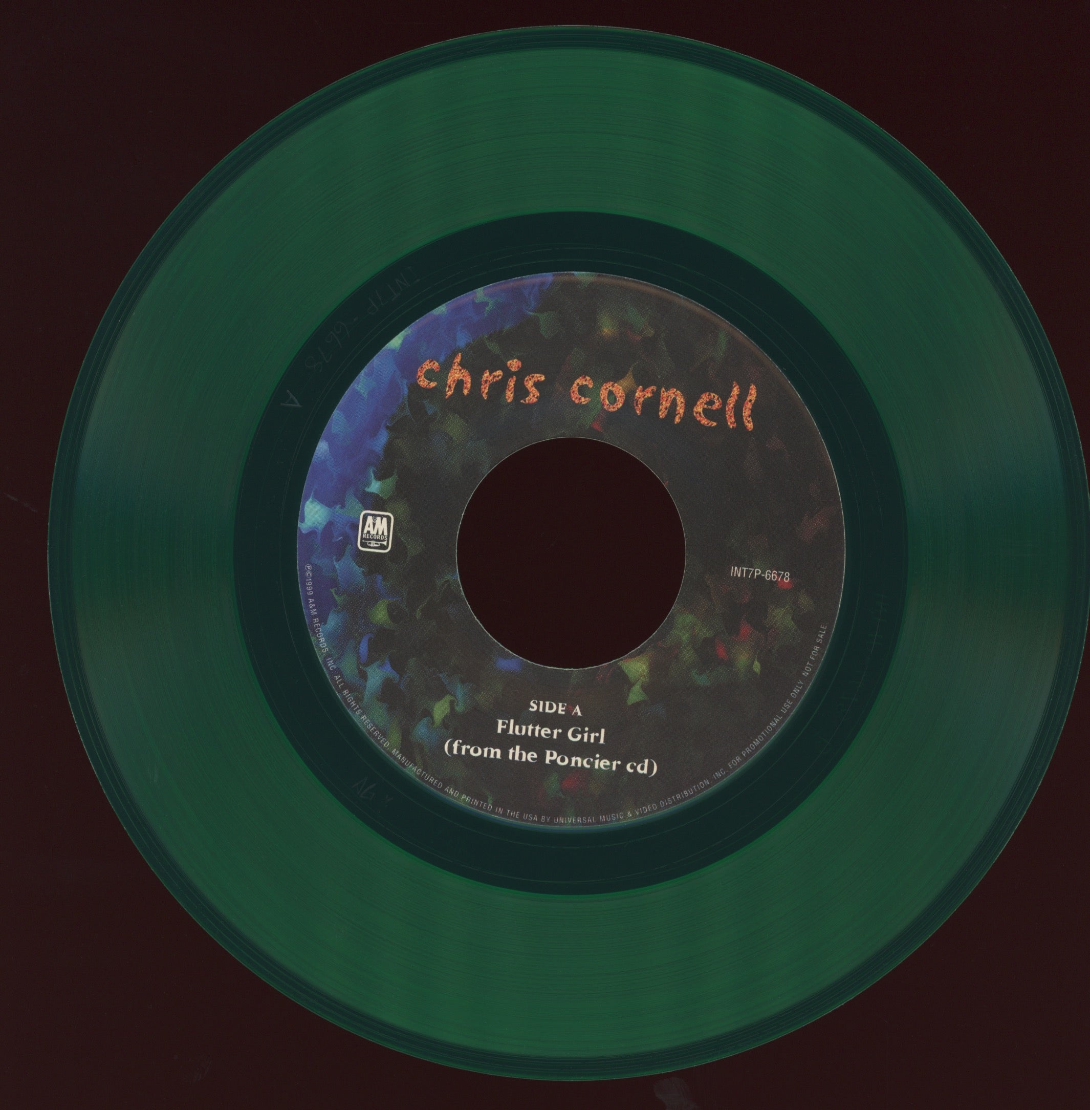 Chris Cornell - Flutter Girl / Sunshower on A&M Green Vinyl Promo