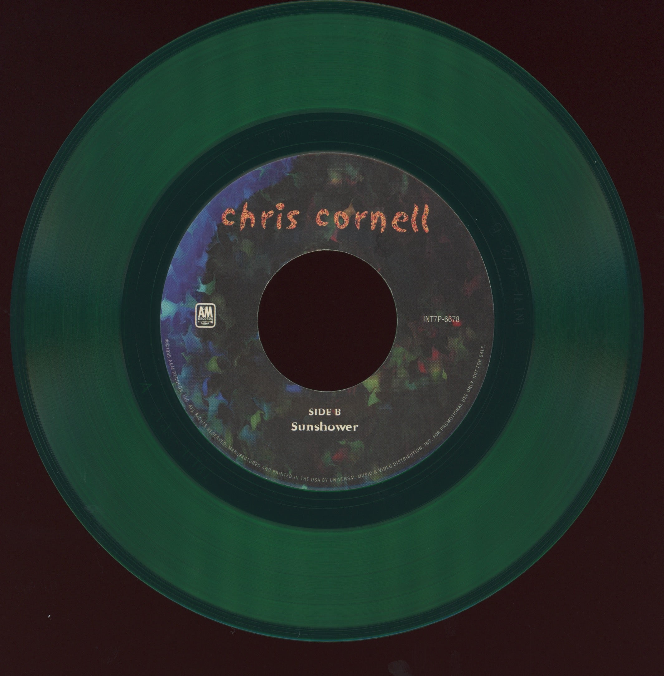 Chris Cornell - Flutter Girl / Sunshower on A&M Green Vinyl Promo