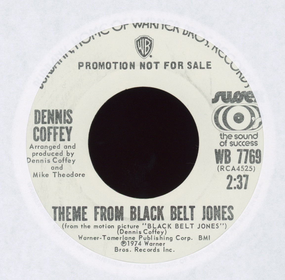 Dennis Coffey - Theme From Black Belt Jones on WB Sussex Promo