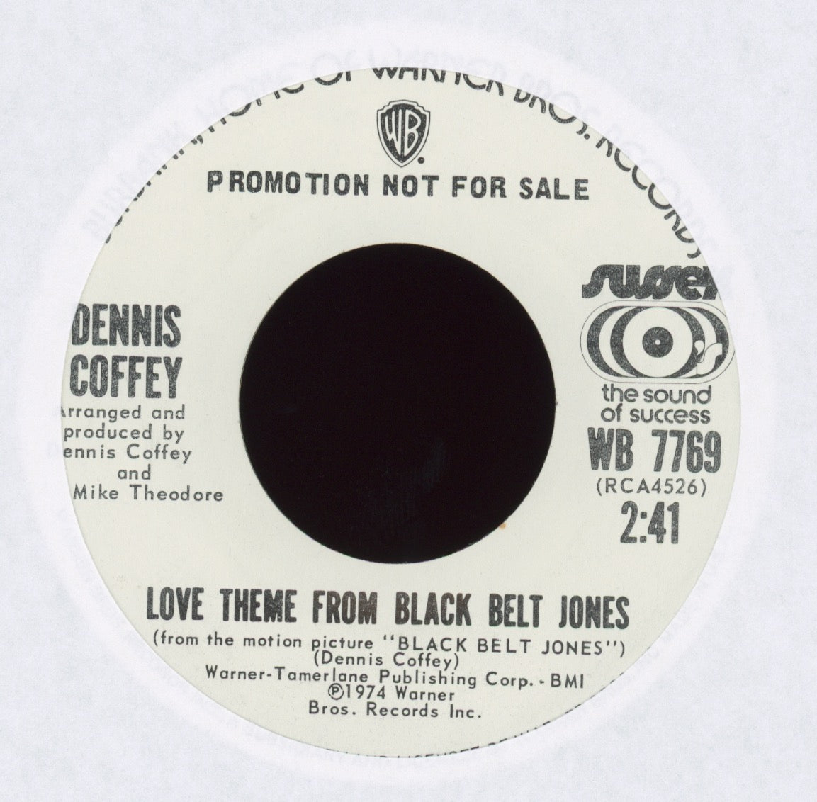 Dennis Coffey - Theme From Black Belt Jones on WB Sussex Promo