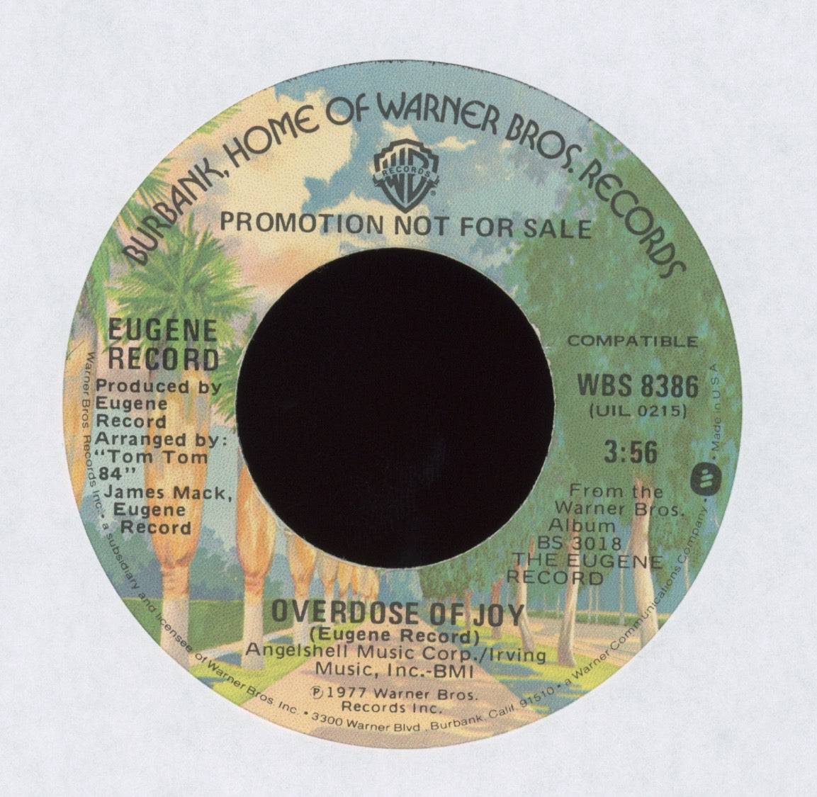 Eugene Record - Overdose Of Joy on WB Promo