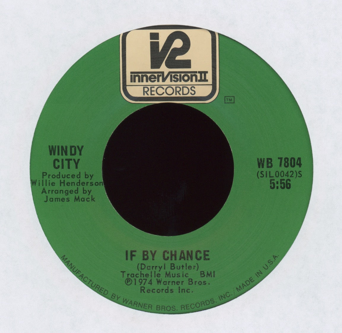 Windy City - If By Chance / Hey It's Over on Innervision II