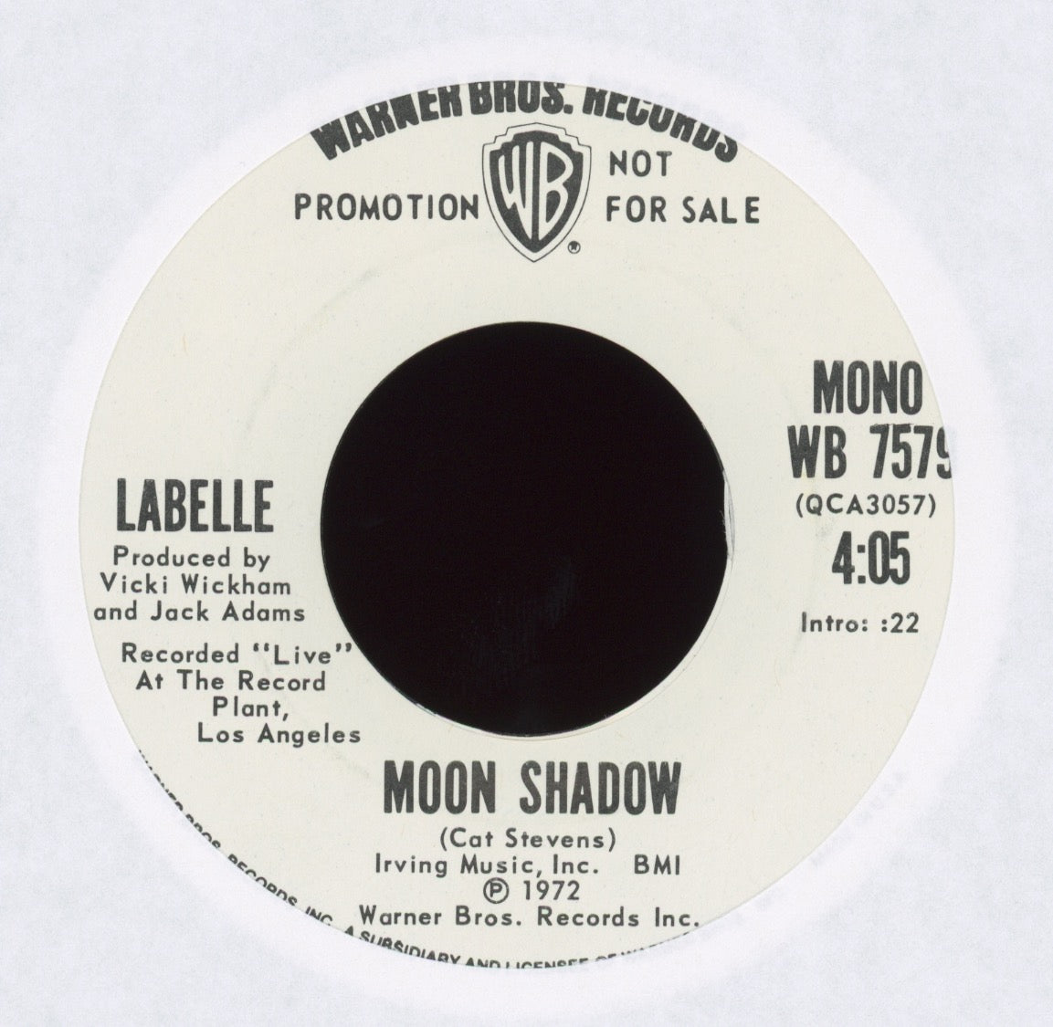 LaBelle - Moon Shadow on WB Promo