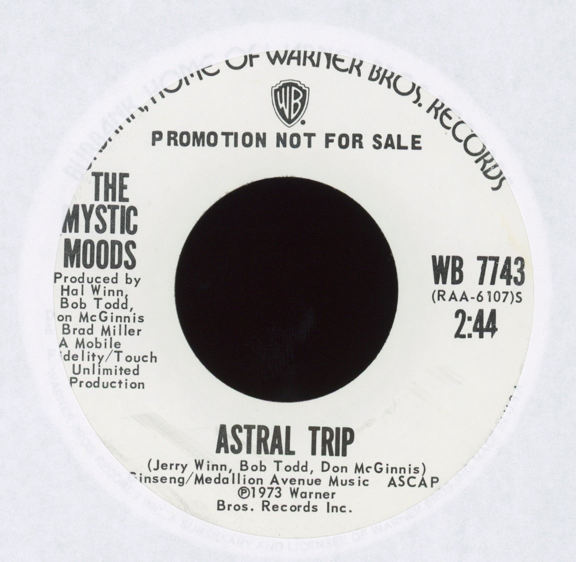 The Mystic Moods Orchestra - Astral Trip on WB Promo