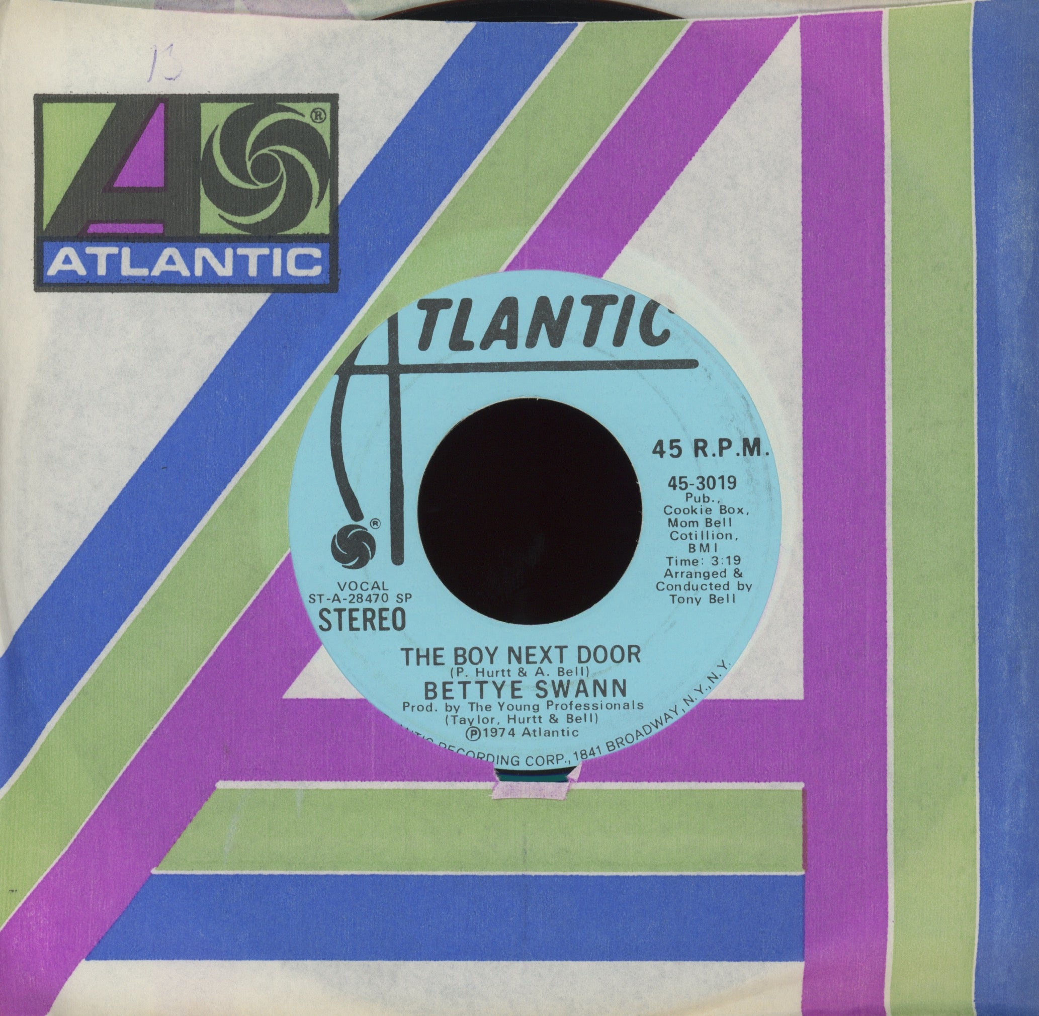 Bettye Swann - The Boy Next Door on Atlantic Mono Stereo Promo