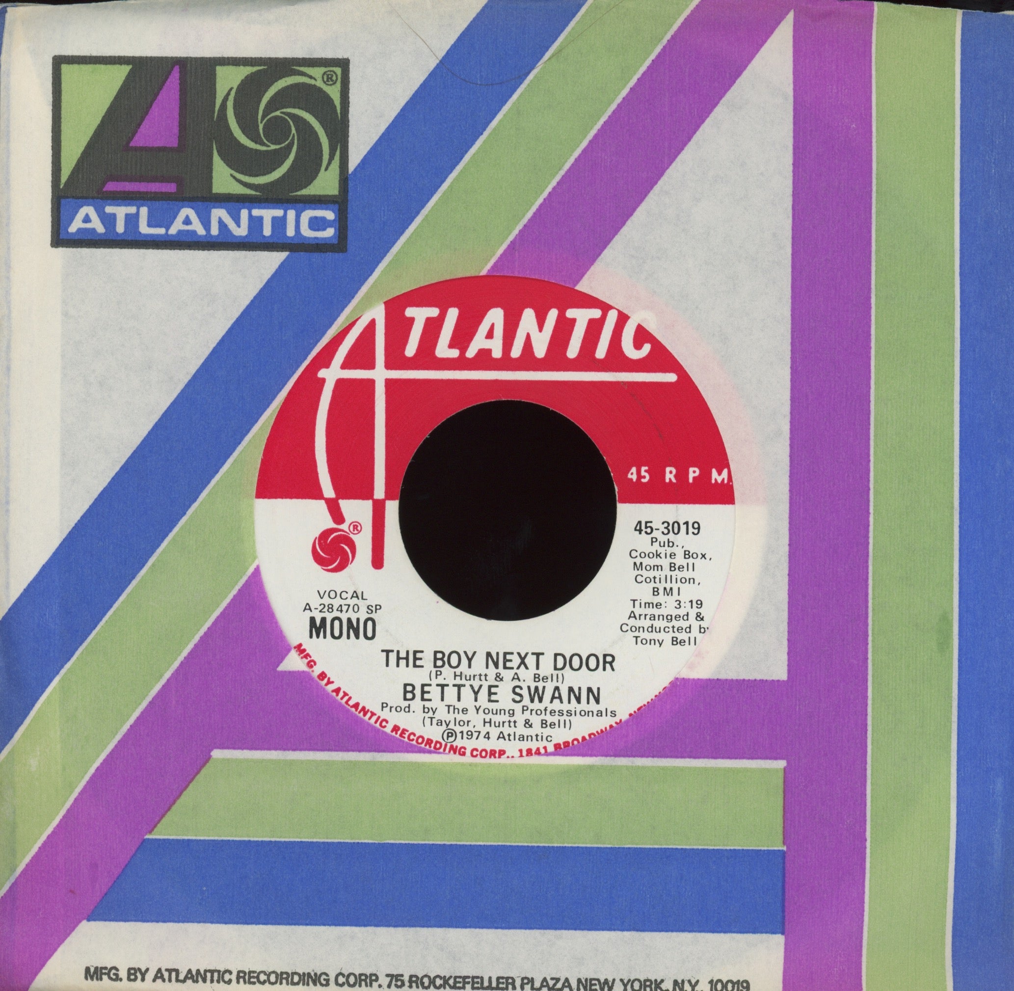Bettye Swann - The Boy Next Door on Atlantic Mono Stereo Promo