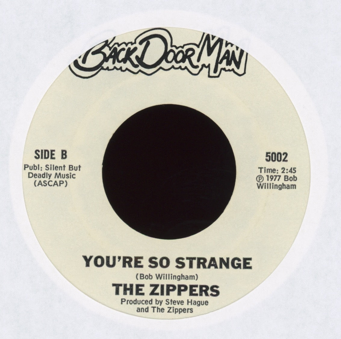 The Zippers - He's A Rebel / You're So Strange on Back Door Man