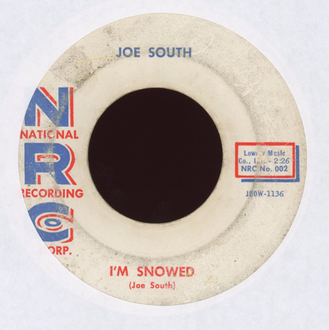 Joe South - I'm Snowed on NRC