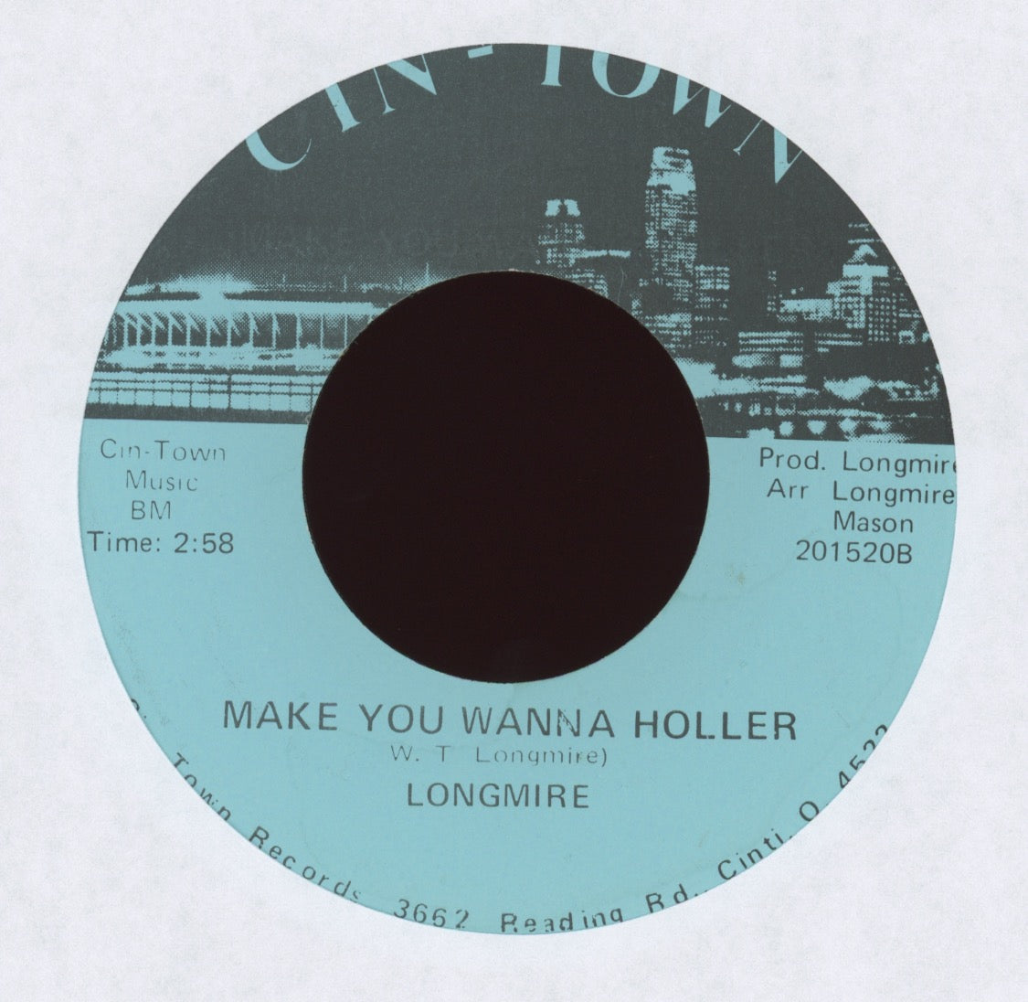 Wilbert Longmire - Make You Wanna Holler on Cin-Town