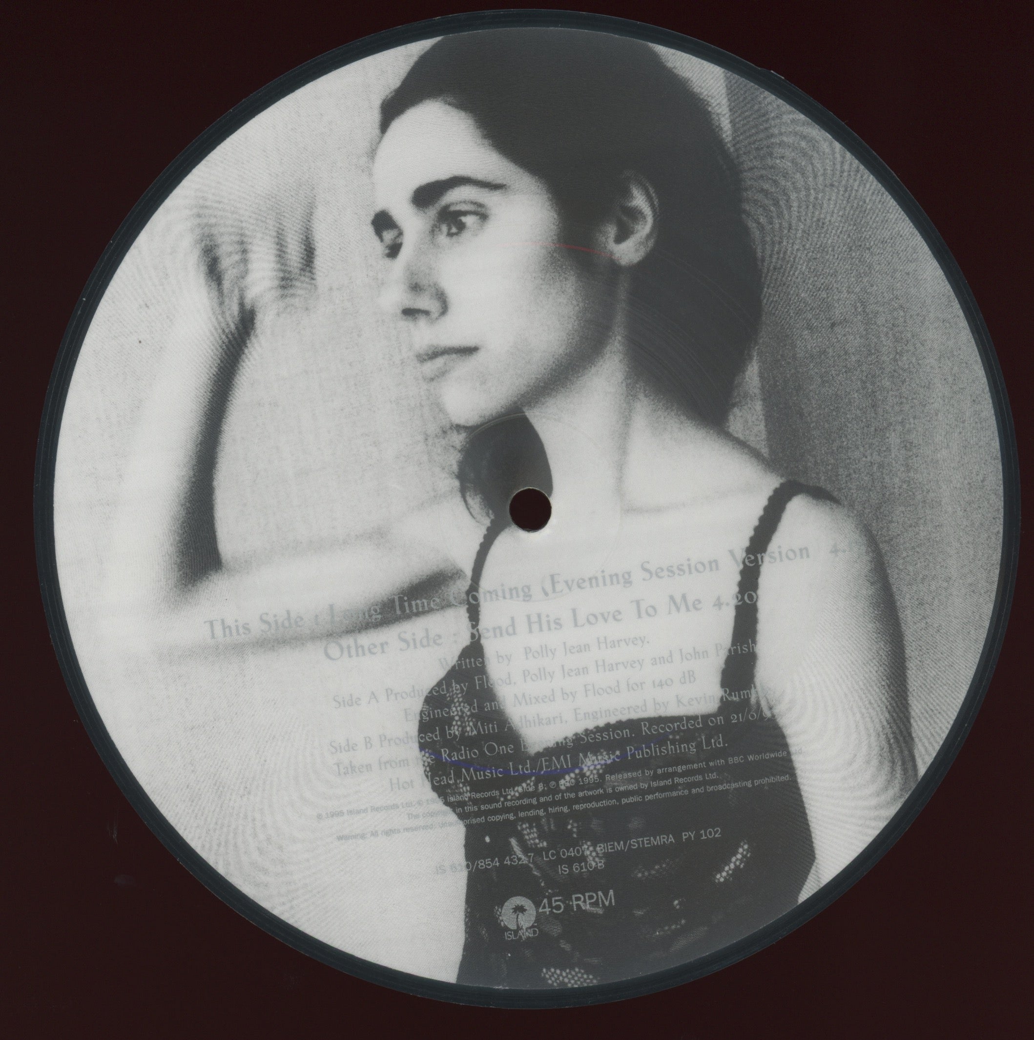 PJ Harvey - Send His Love To Me on Island 7" Picture Disc
