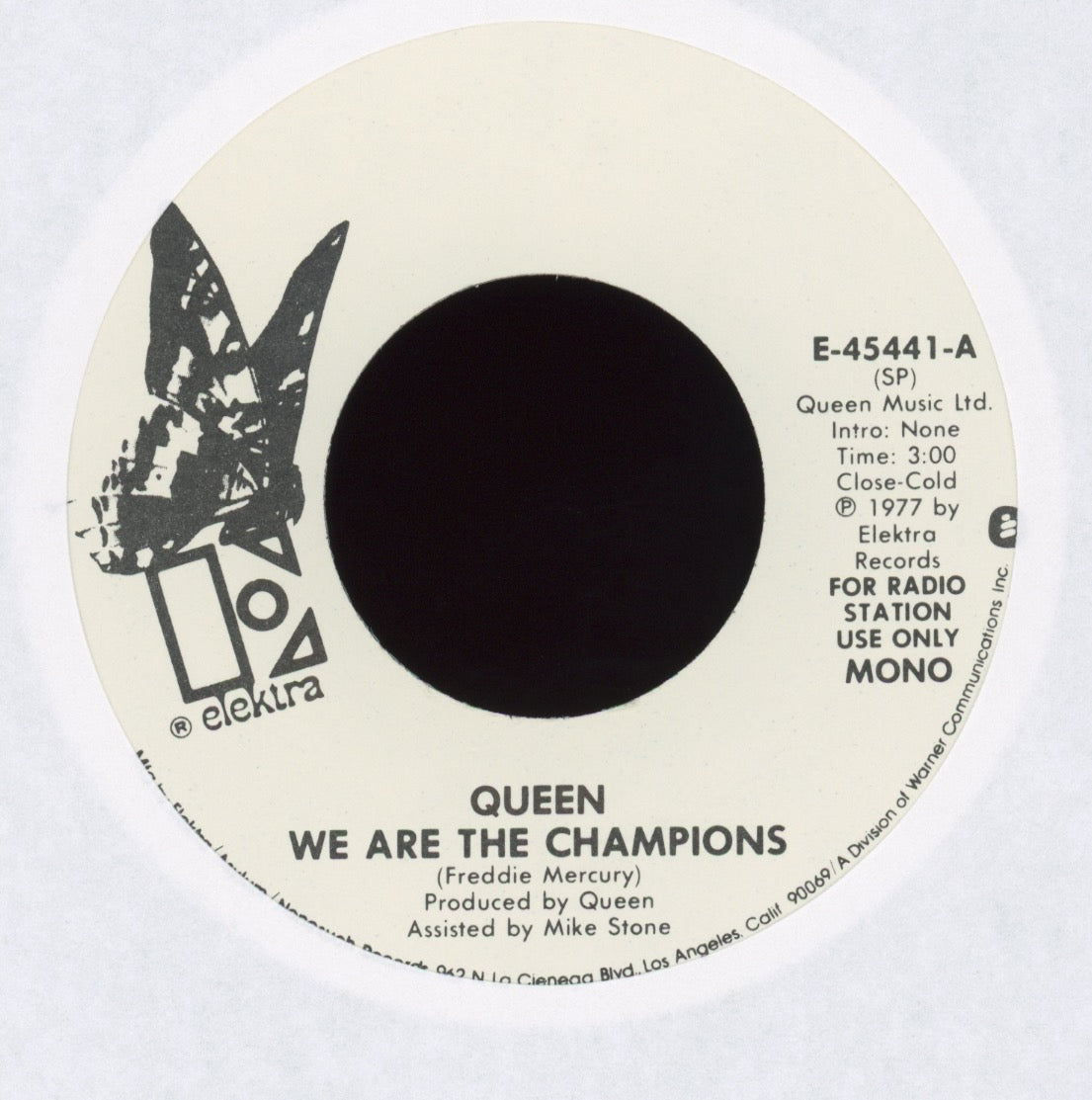 Queen - We Are The Champions on Elektra Promo