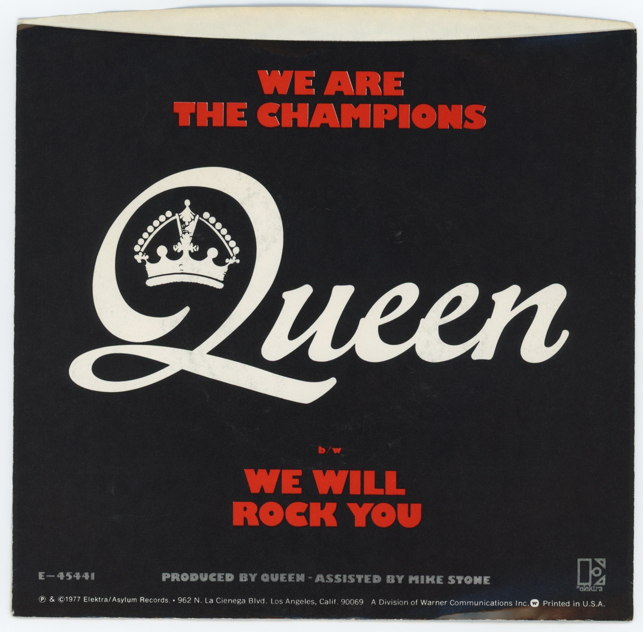 Queen - We Are The Champions on Elektra Promo