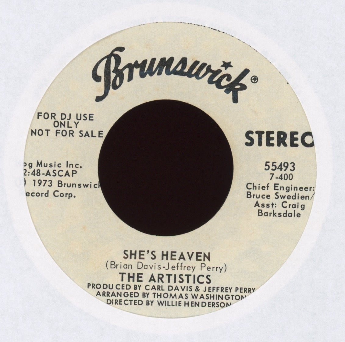 The Artistics - She's Heaven on Brunswick Promo