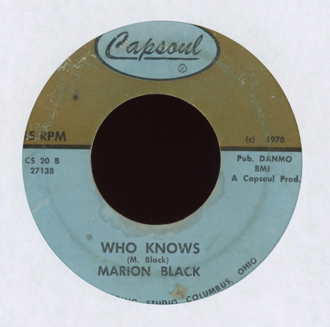Marion Black - Who Knows on Capsoul