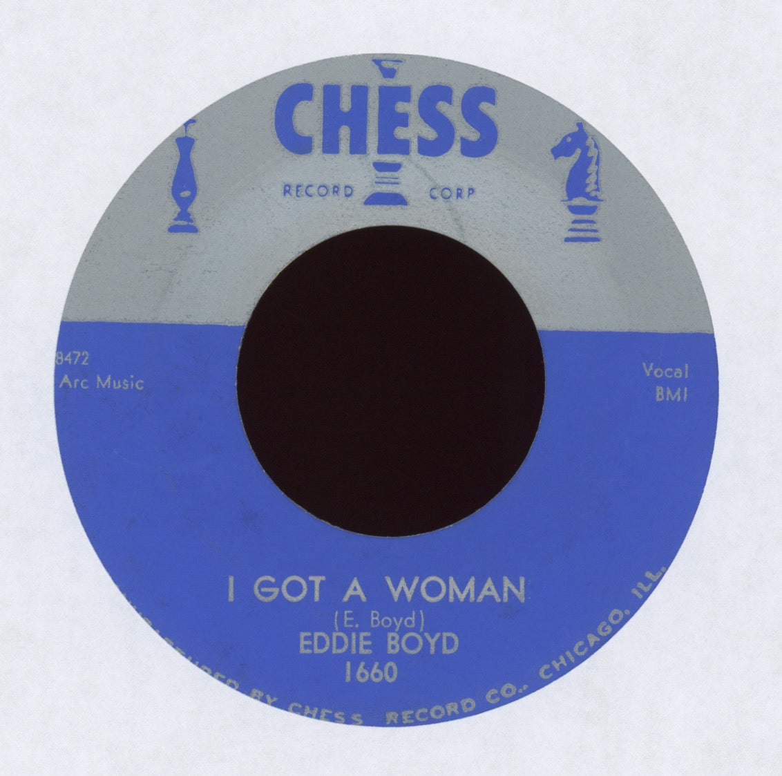 Eddie Boyd - I Got A Woman / Hotel Blues on Chess Silver Top