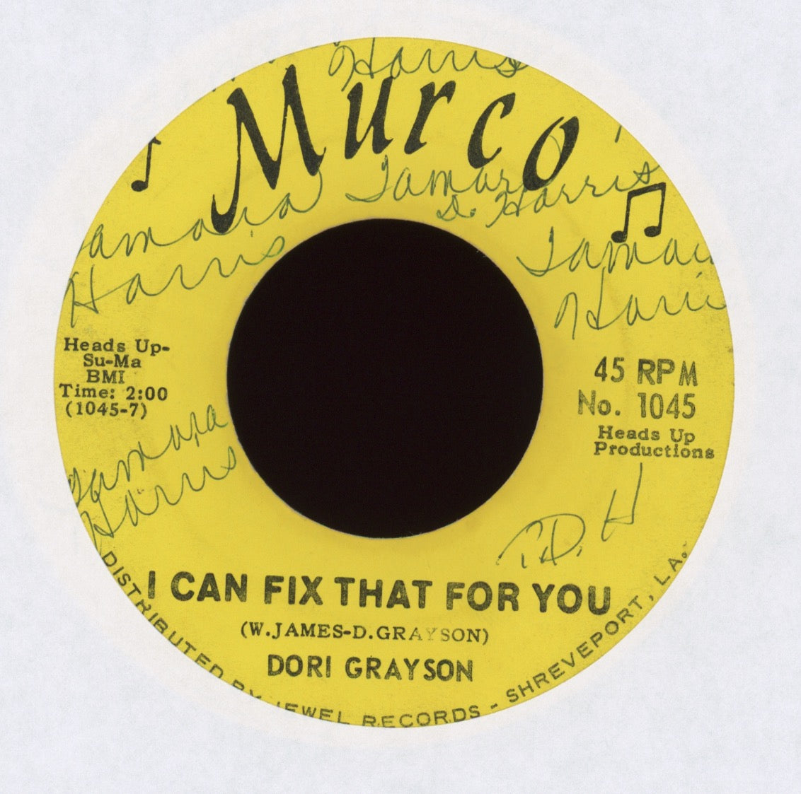 Dori Grayson - Never Let Go on Murco