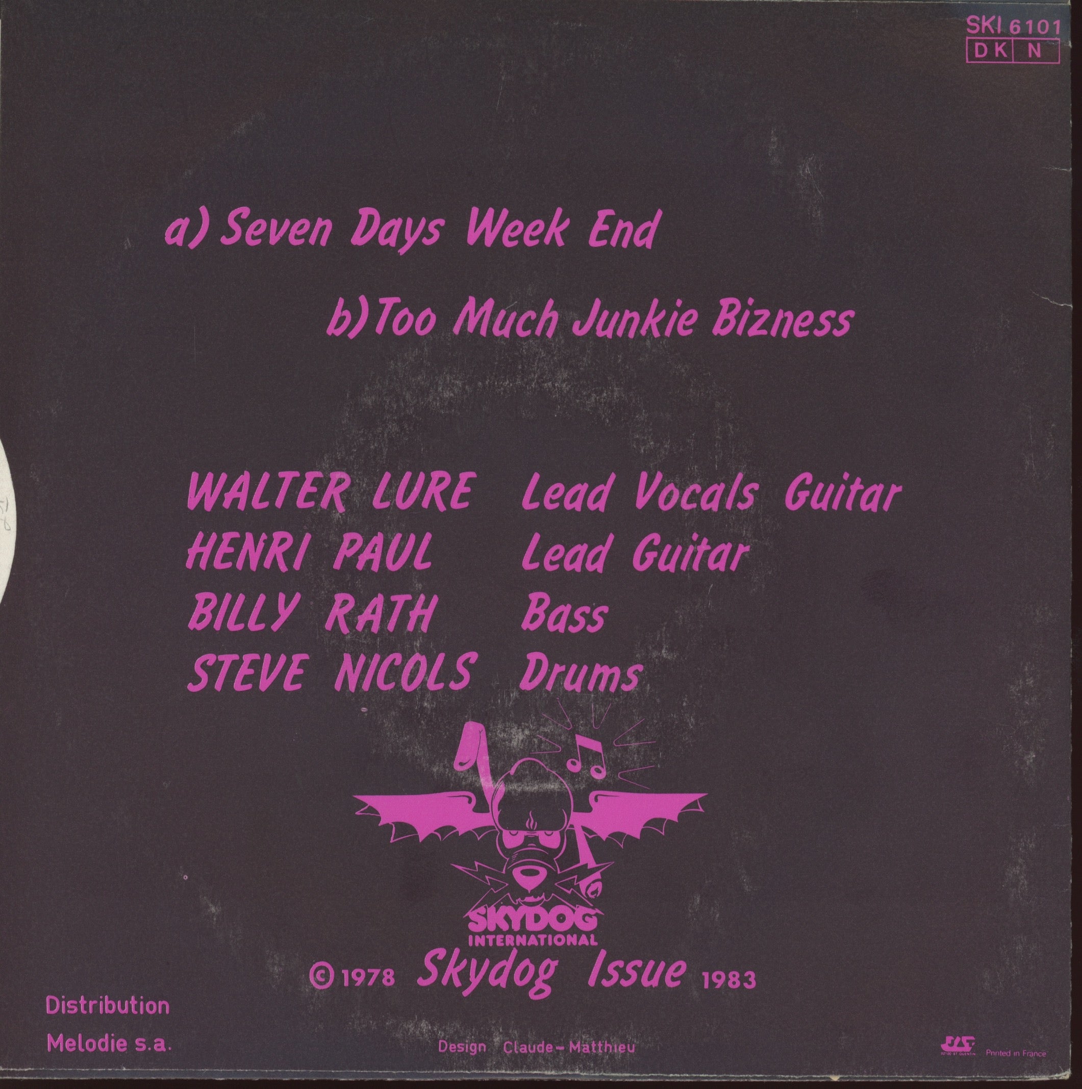 The Heroes - Seven Days Week End on Skydog
