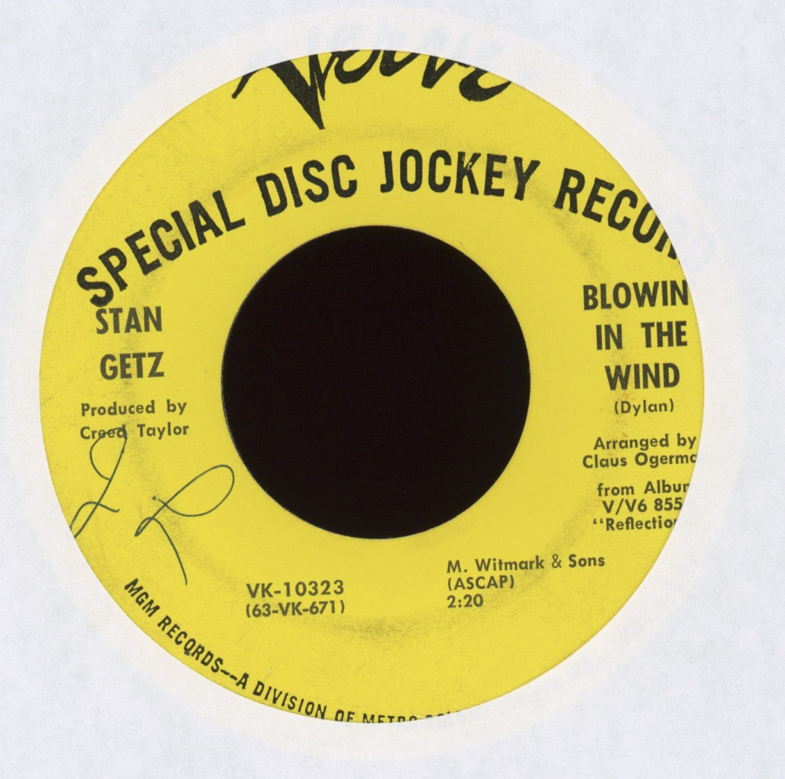 Stan Getz - The Girl From Ipanema on Verve Promo