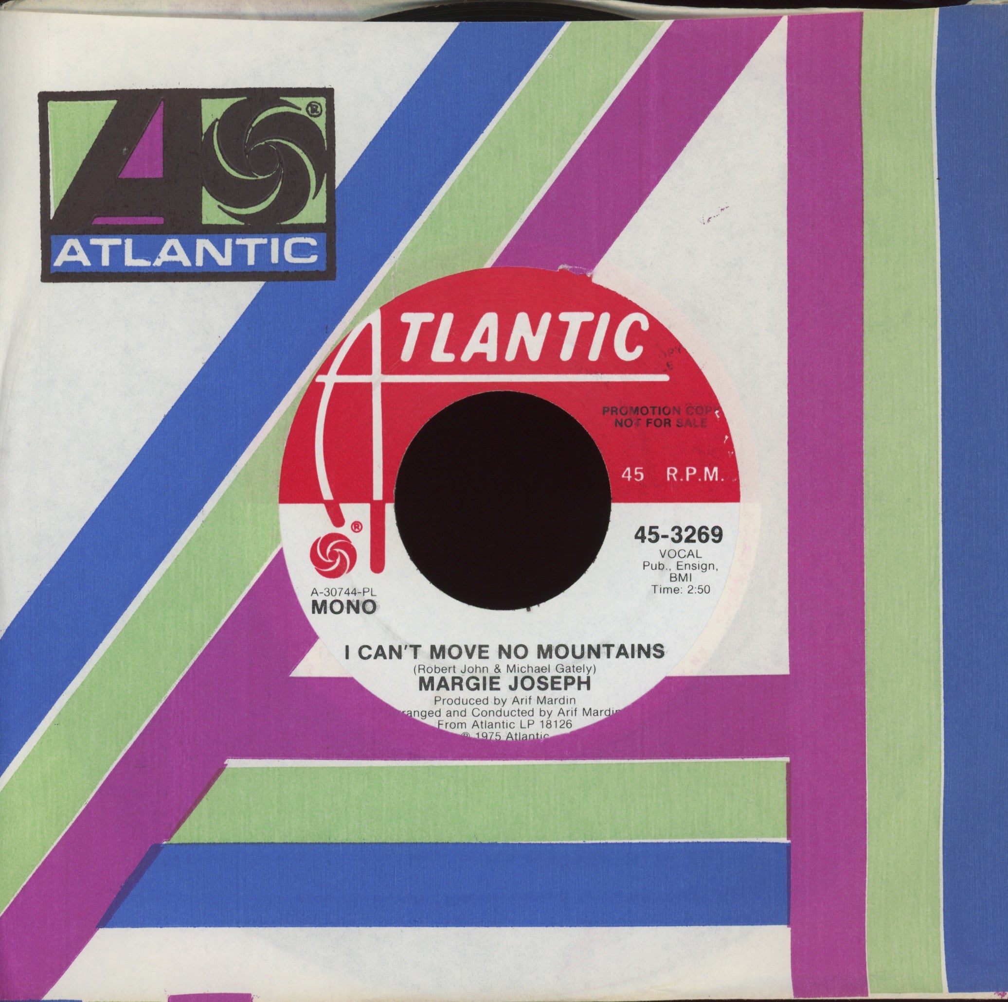 Margie Joseph - I Can't Move No Mountains on Atlantic Promo