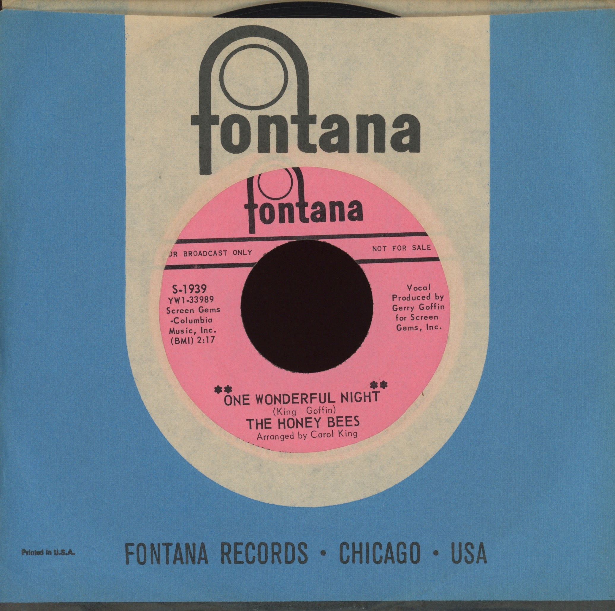 The Honey Bees - One Wonderful Night on Fontana Promo