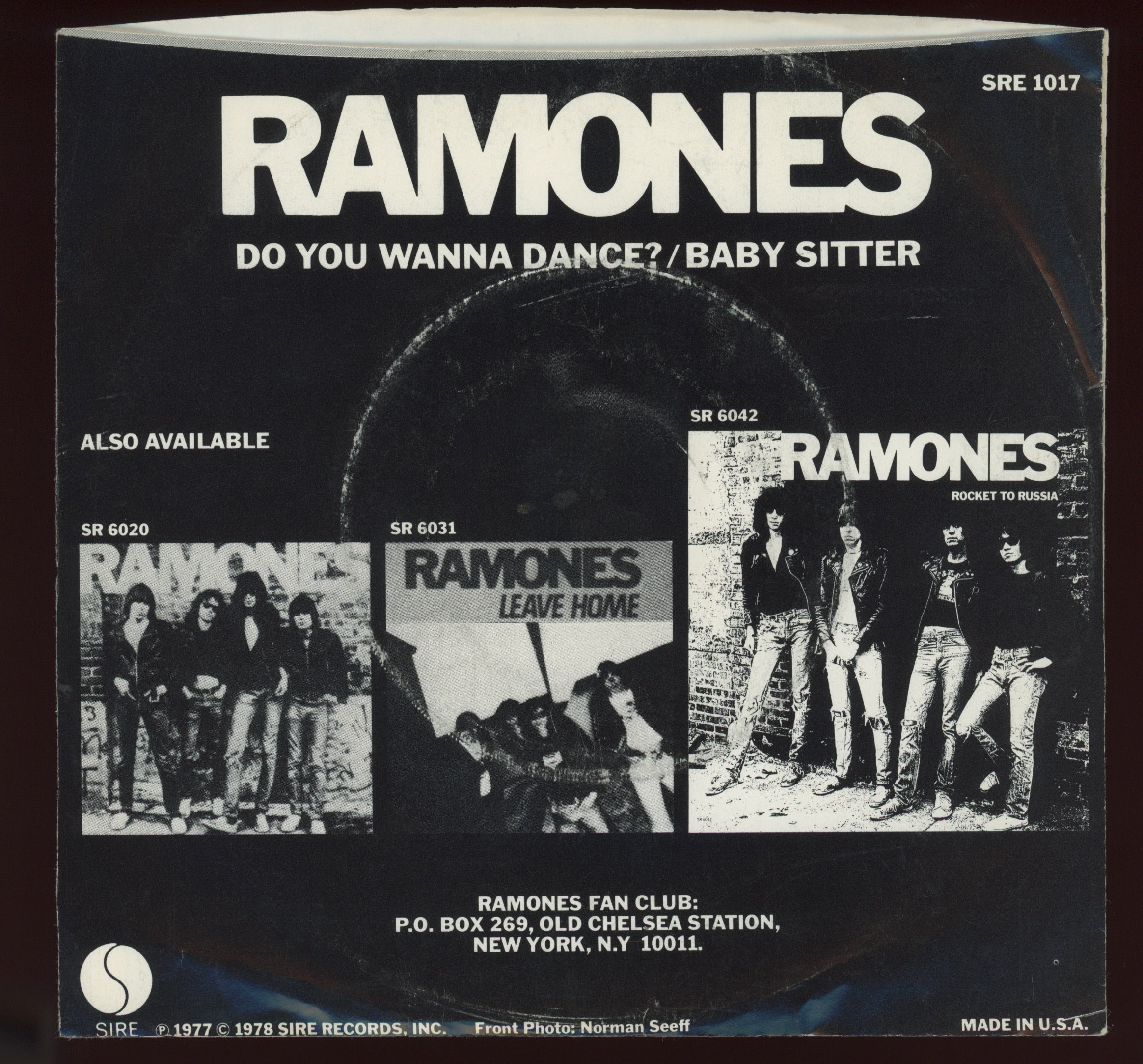 Ramones - Do You Wanna Dance? on Sire Promo