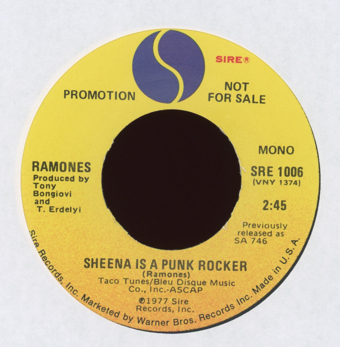 Ramones - Sheena Is A Punk Rocker on Sire Promo