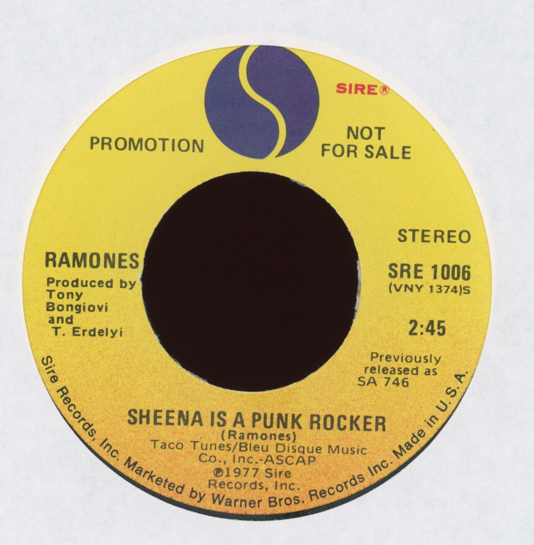Ramones - Sheena Is A Punk Rocker on Sire Promo
