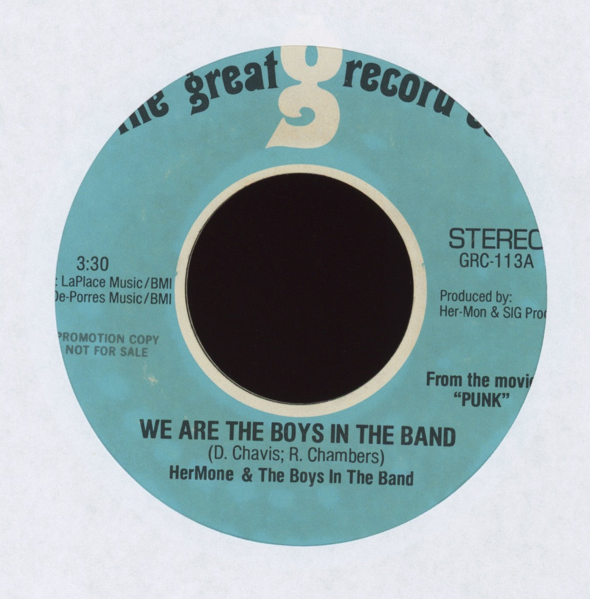 Hermone & The Boys in The Band- We Are The Boys In The Band on The Great Record Co