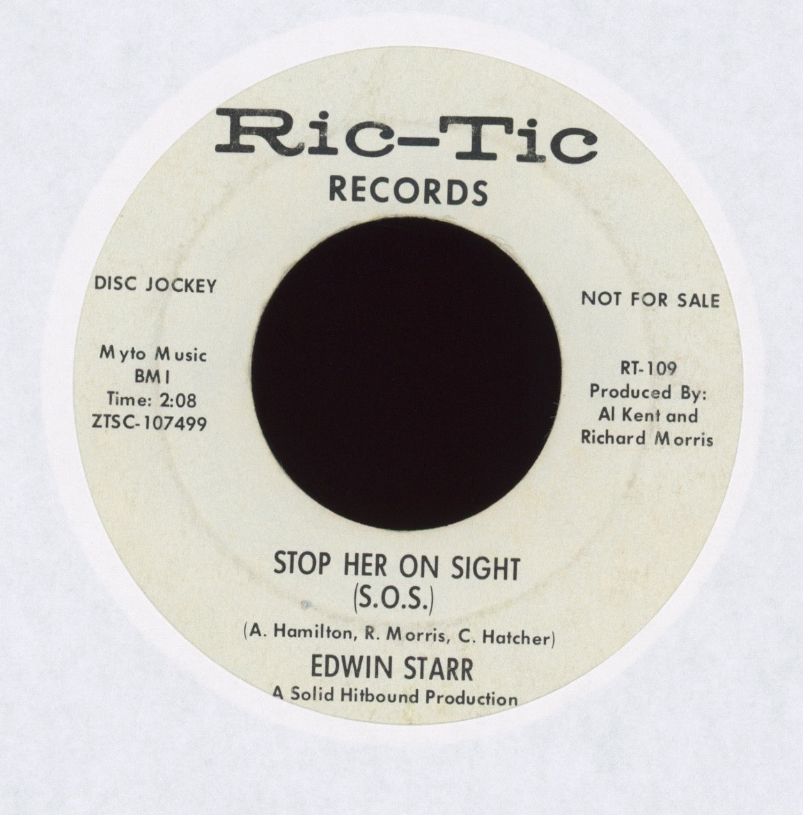 Edwin Starr - Stop Her On Sight (S.O.S.) on Ric-Tic Promo
